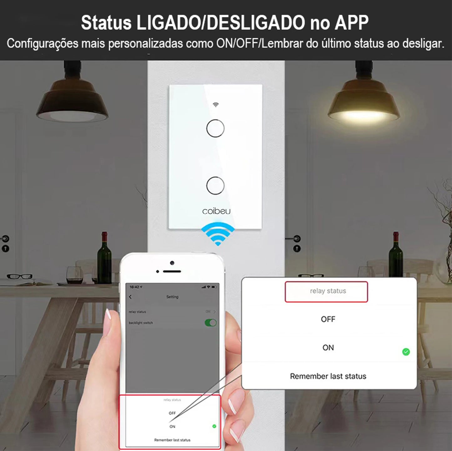 Alexa Tuya touch switch smart home automation WiFi smart power socket WiFi smart switch Brazil