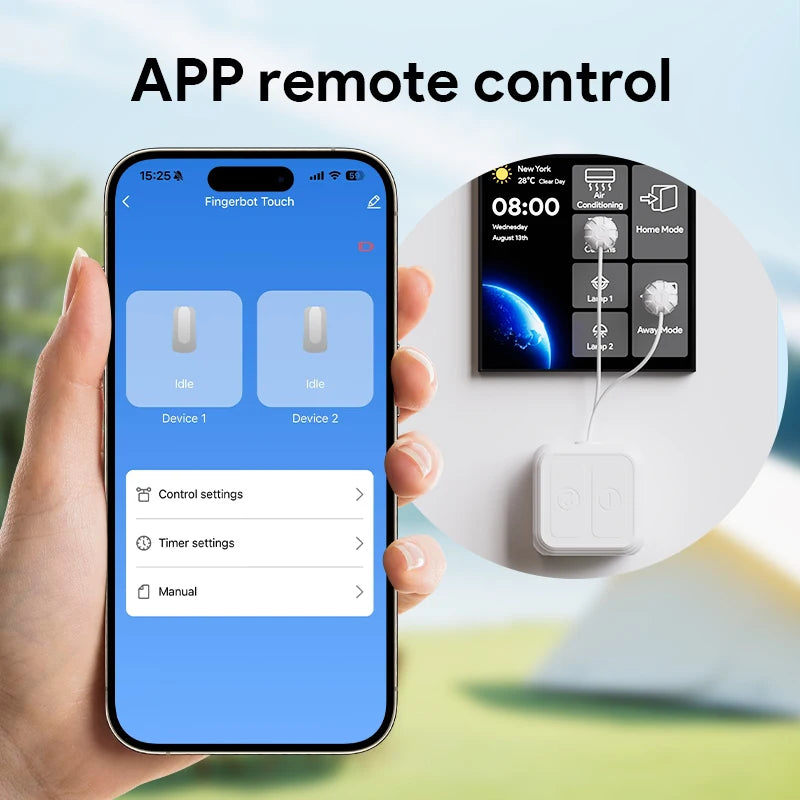 Tuya Bluetooth Smart Fingerbot Switch Button Touch Mode Fingerbot Smart Life App Voice Control Alexa Google Home alexa smarthome
