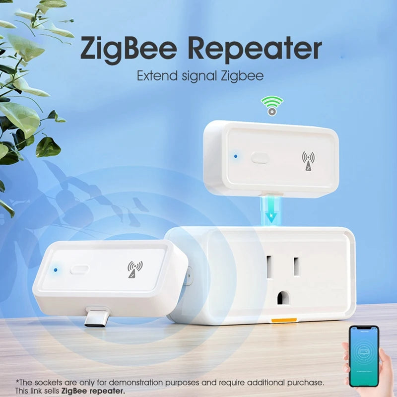 New New Tuya Smart Home Zigbee Repeater Type-C Extender Signal Expansion Transmission Repeater Gateway Wireless Bridge