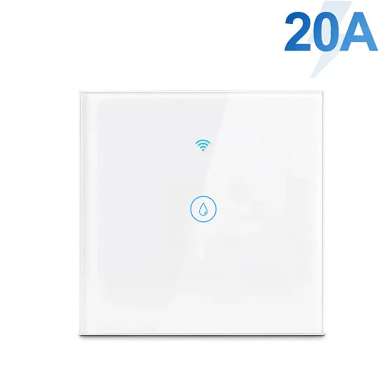 WiFi Smart Boiler Switch 20A 4400w Water Heater Smart Life Tuya APP Remote Control Compatible with Alexa Google Home Automation