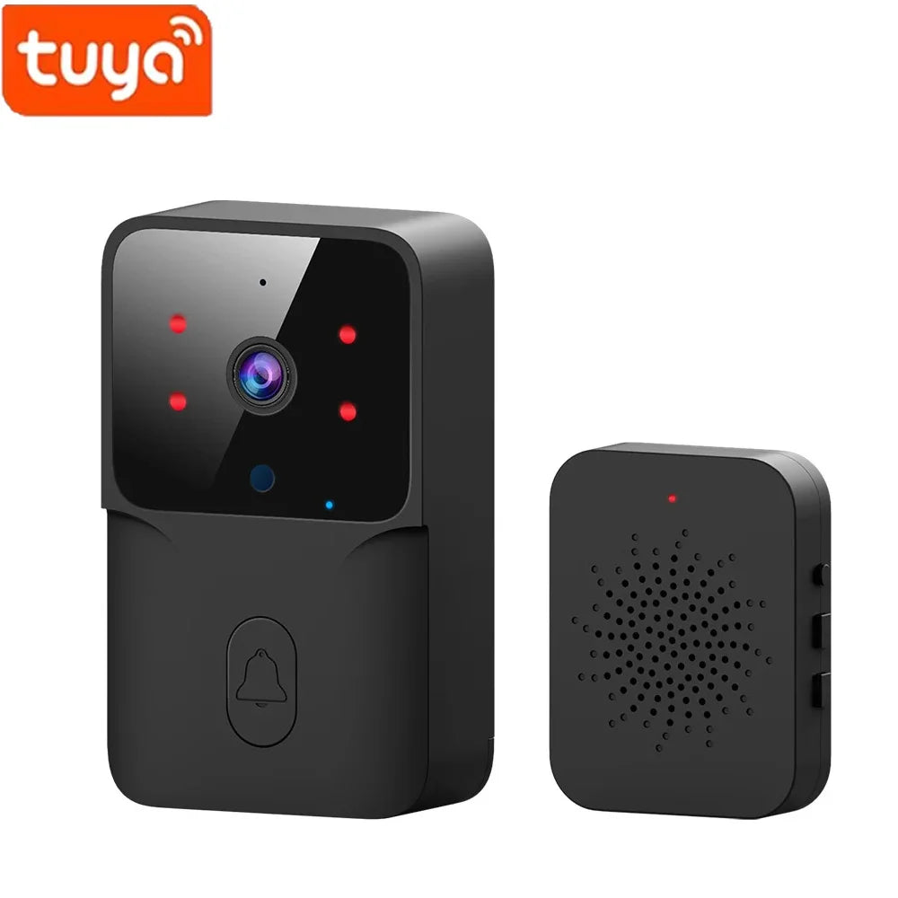 Tuya WiFi Video Doorbell Wireless HD Camera IR Alarm Security Smart Home Door Bell WiFi Intercom for Home