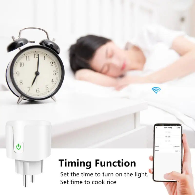 Aubess Tuya Smart Home Plug EU 20/16A WiFi Zigbee Smart Plug Power Outlet Timing Function Voice Control Via Alexa Google Home