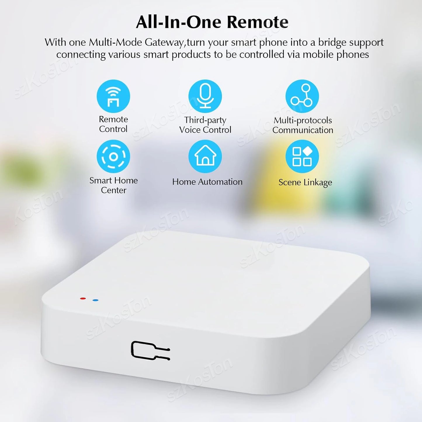 Tuya Smart Multimode Gateway Wireless Bluetooth ZigBee Hub Smart Life App WiFi Router Bridge Work with Alexa Google Voice