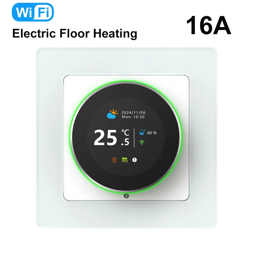 MIUCDA Tuya WiFi Smart Knob Thermostat Water Gas Boiler Electric Heating Temperature Controller Works With Alexa Google Home