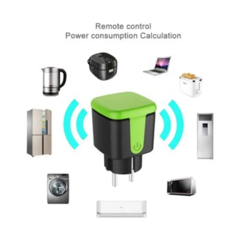 Wifi Tuya Smart Outdoor Socket IP44 Waterproof Wireless Remote Control Plug EU 16A Support Scene Linkage Alexa Home Vocie