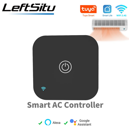 Tuya Smart Air Conditiong Thremostat Built-in Temperature Humidity Sensor For IR Remote AC Work with Alexa Google